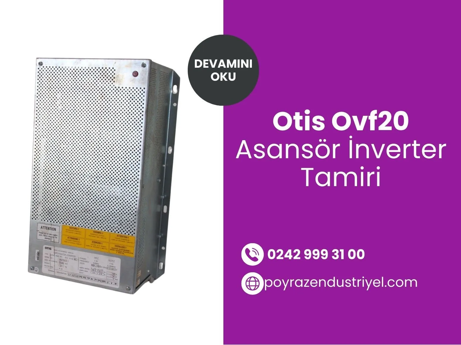 Otis Ovf20 Asansör İnverter Tamiri